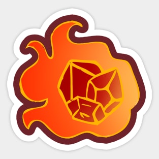 D20 FIRE! Sticker